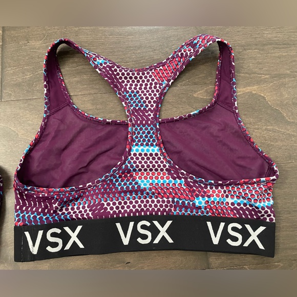 3 Victoria's Secret VSX Racerback Sports Bras - Size Large - Picture 7 of 11